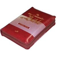 New Community Bible: Red Pocket Edition with Zip