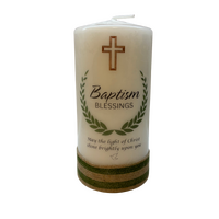 Baptism Candle - Cross