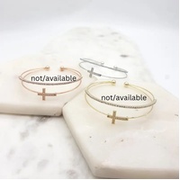 Bangle w/Silver Cross