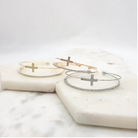 Bangle w/Silver Cross