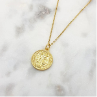 St Benedict Gold Plated Necklace