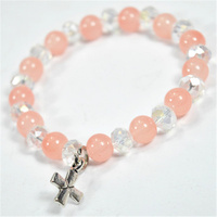 Bracelet - Peach/Clear