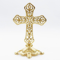 Gold Standing Cross - 170mm