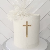 Cake Fropper Cross (100mm) - Gold