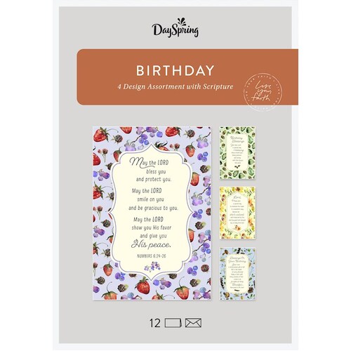 Boxed Cards Birthday Country Patterns