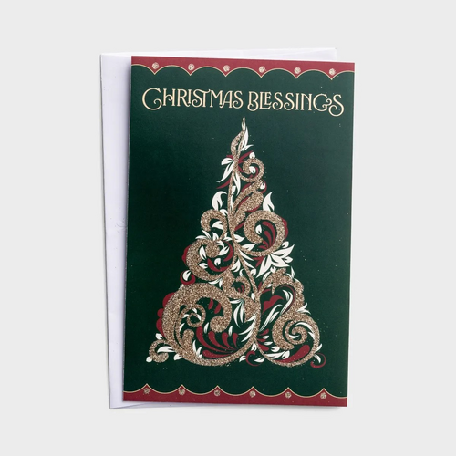 Christmas Boxed Cards: Christmas Blessings Tree (18 cards)