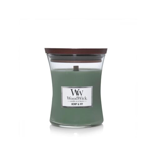 WoodWick Candle Medium - Hemp & Ivy