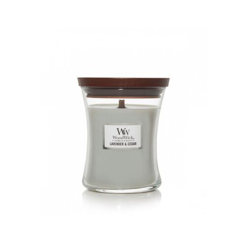 WoodWick Candle Medium - Lavender & Cedar