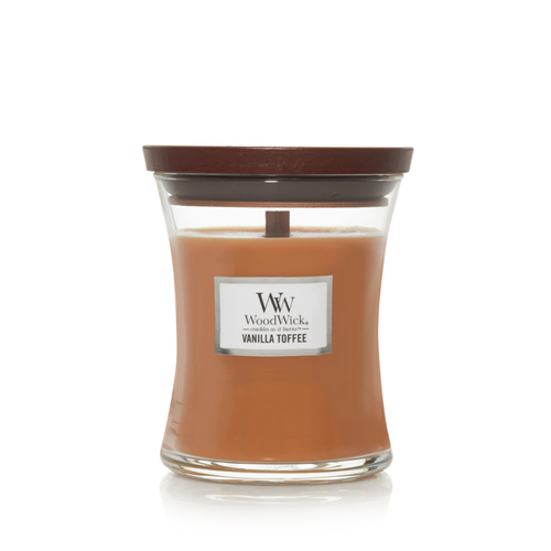 WoodWick Candle Medium - Vanilla Toffee