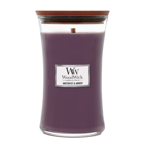 WoodWick Candle Large - Amethyst & Amber