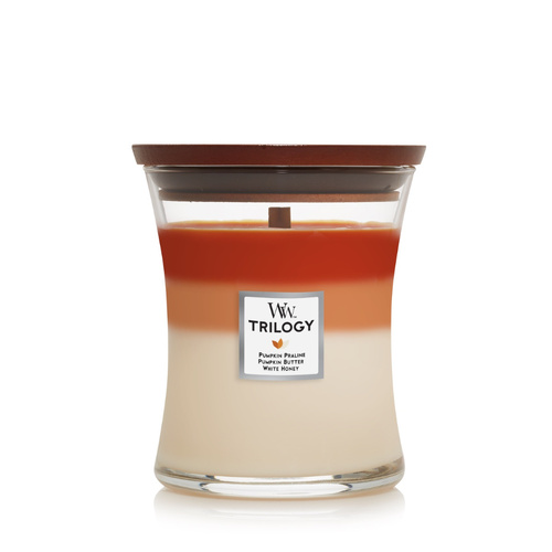 WoodWick Candle Medium - Pumpkin Gourmand Trilogy