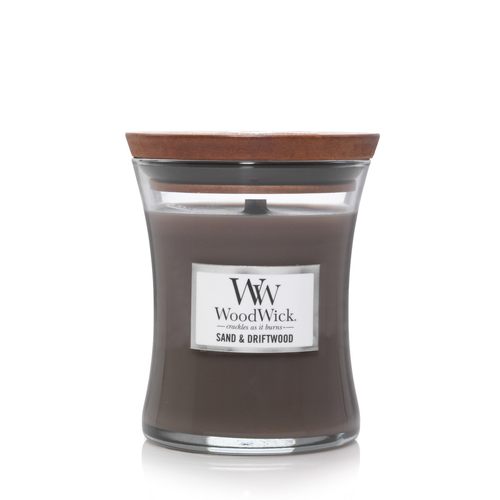 WoodWick Candle Medium - Sand & Driftwood