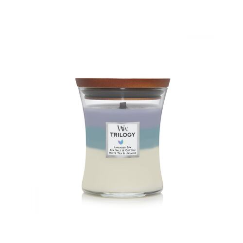 WoodWick Candle Medium - Calming Retreat Trilogy Lavender Spa