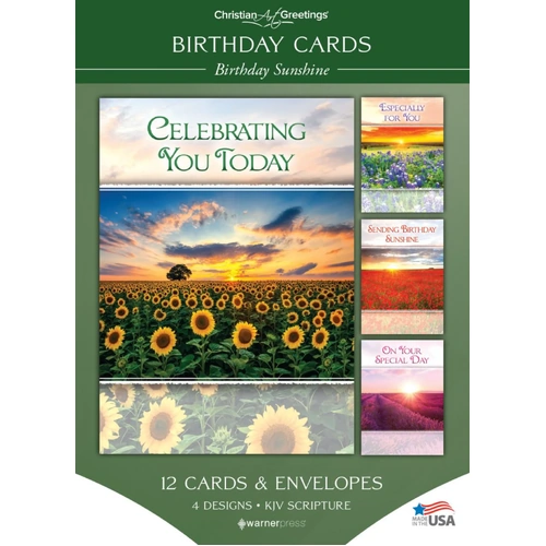 Boxed Cards Birthday : Sunshine, KJV