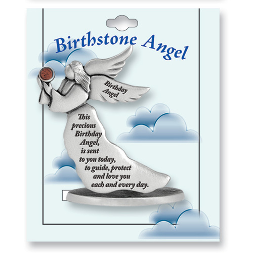 Birthstone Angel Plaque - July