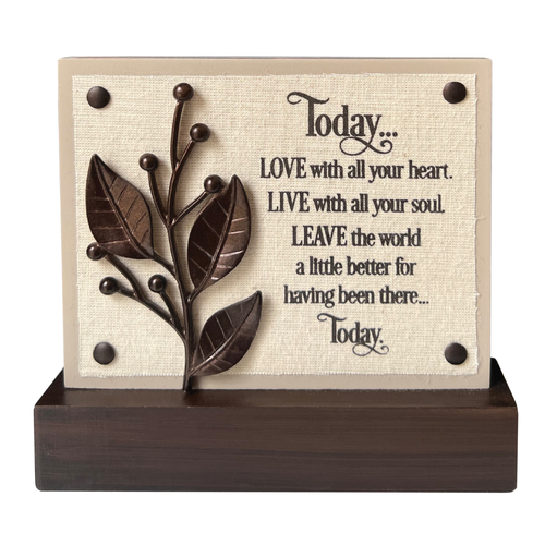 Wildflower Wood Plaque - Today