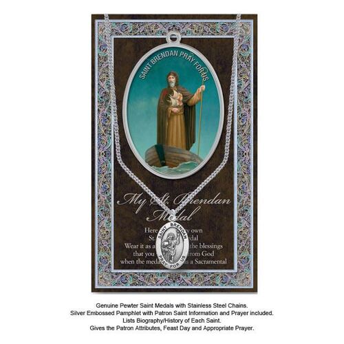 Biography Leaflet with Pendant - St Brendan