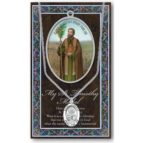 Biography Leaflet with Pendant - St Timothy