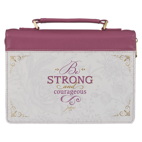 Bible Cover Medium: Be Strong and Courageous 