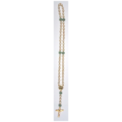 Rosary - Freshwater Pearls with Aventurine