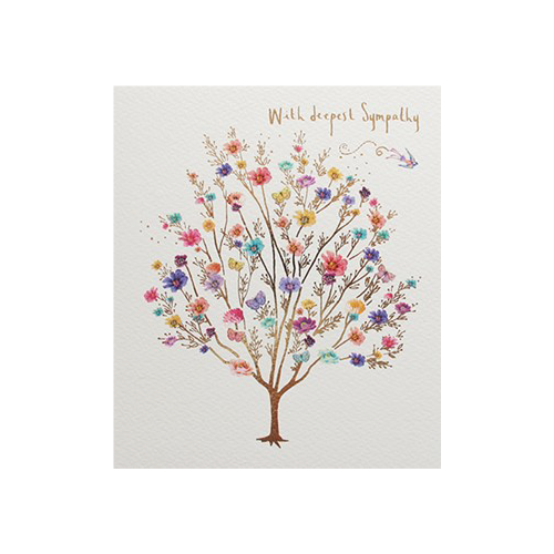 Card - With Deepest Sympathy Floral