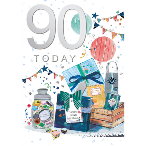 Card - 90th Birthday Male Presents