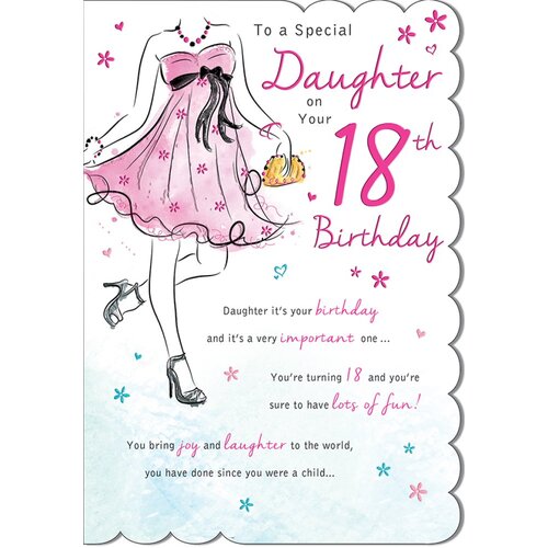 Card - Birthday Daughter 18th (Dress)