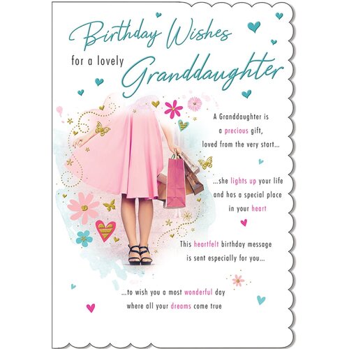 Card - Birthday Granddaughter (Shopping)