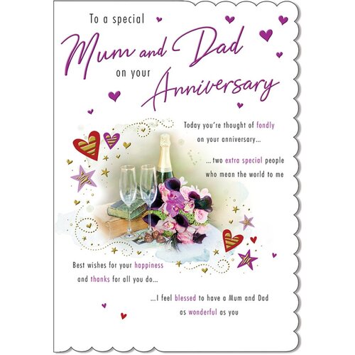 Card - Mum & Day Happy Anniversary