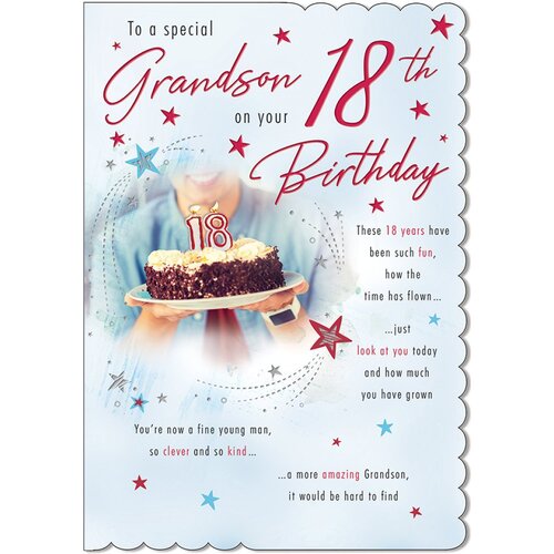 Card - Birthday Grandson 18th