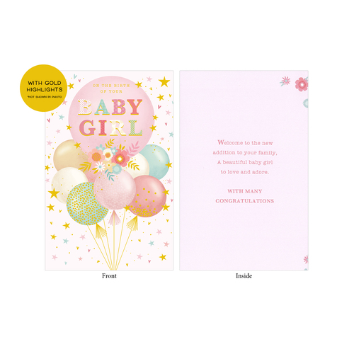 Cards - Baby Girl Birth