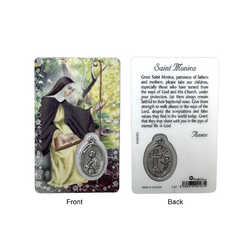 Lam Card & Medal - St Monica