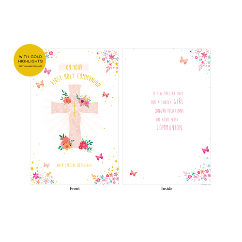 Cards - First Holy Communion Girl