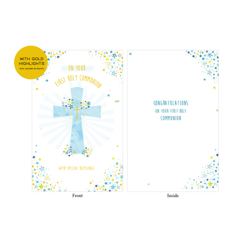 Cards - First Holy Communion Blue