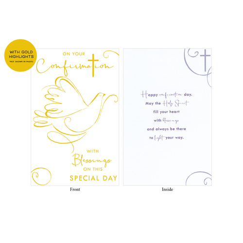 Card - Confirmation Dove Special Day