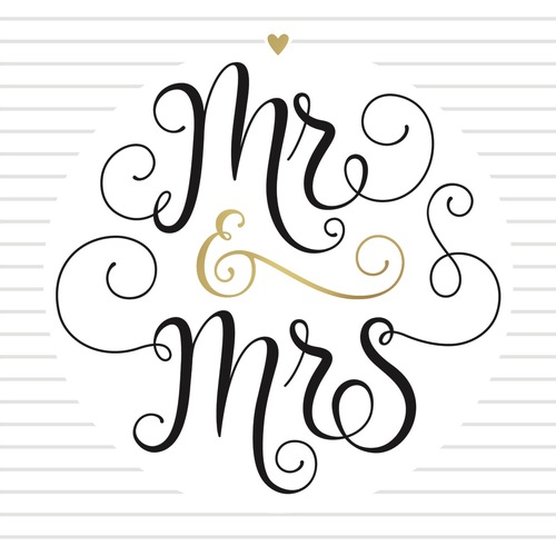 Card - Wedding Mr & Mrs 