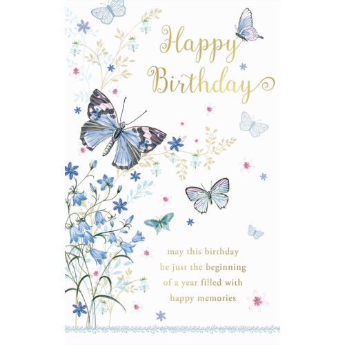 Card - Happy Birthday Butterflies