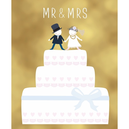 Card - Wedding Mr & Mrs Cake