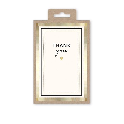 Notecards Box of 10 - Thank You w/Heart