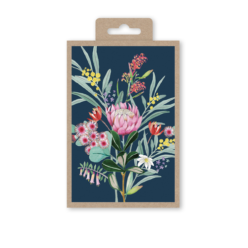 Notecards Box of 10 - Botanic on Navy All Occasion