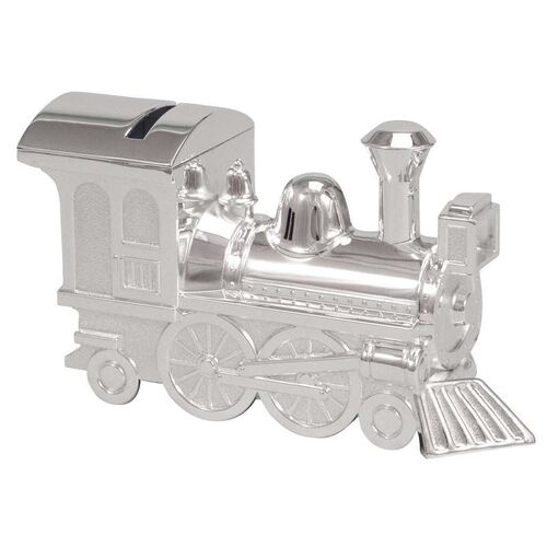 Money Bank Silver Finish Train