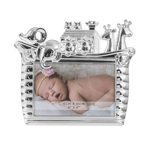 Photo Frame Baby 15x10cm Silver Noahs Ark