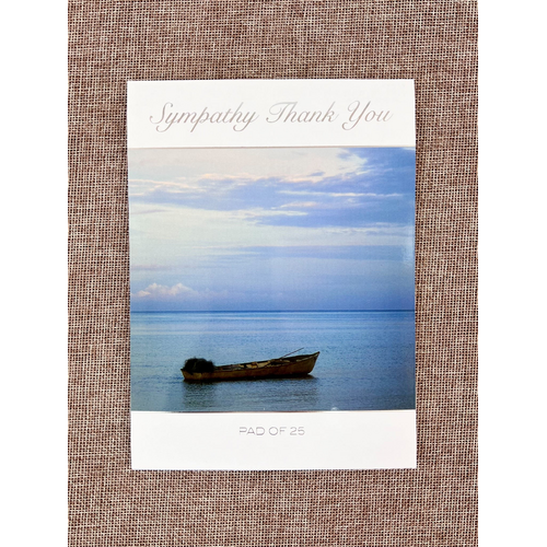 Sympathy Thank You Rowboat Cards (Pk 10)