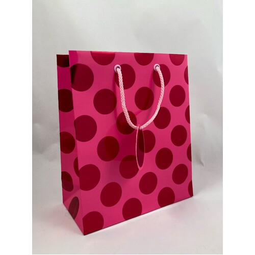 Gift Bag - Large Pink Spot