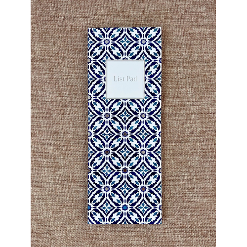 List Pad - Moroccan Blue