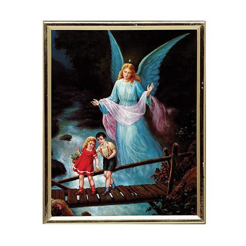 Gold Frame Guardian Angel | Gatto Christian Shop