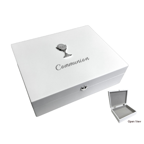 Communion Memory Keepsake Box w/Motiff