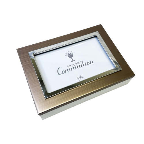 Communion Keepsake Box - Brown