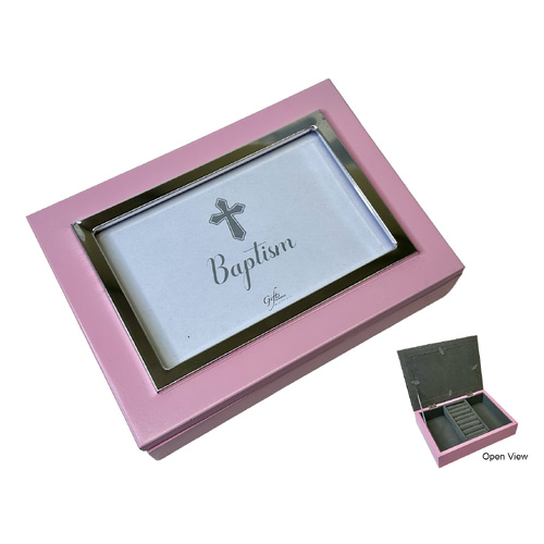 Baptism Keepsake Box - Pink