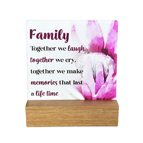 Fleur Ceramic Plaque - Family